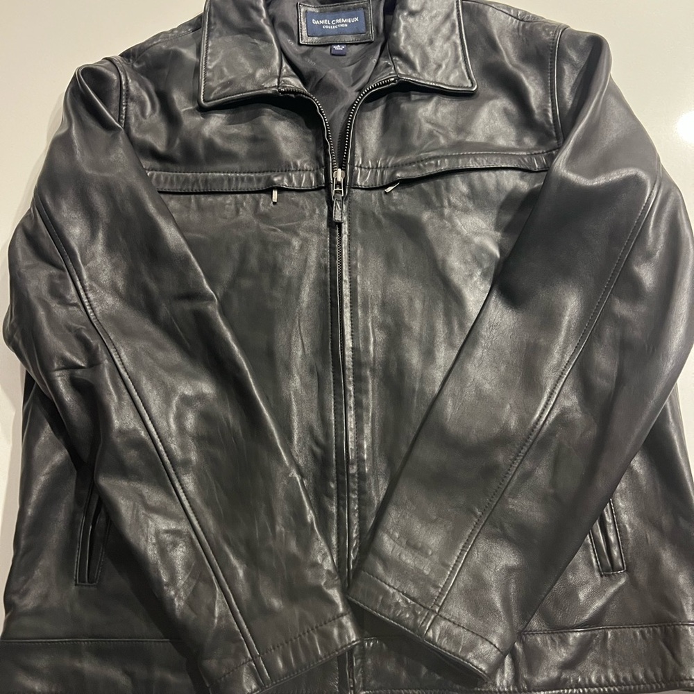 Daniel Cremieux Black Leather Jacket